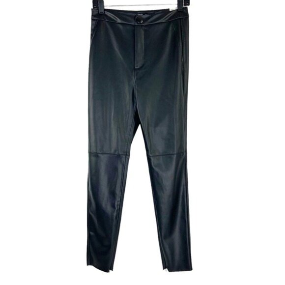 NWT Zara Blogger Favorite Hi Rise Faux Leather Leggings - Picture 1 of 9